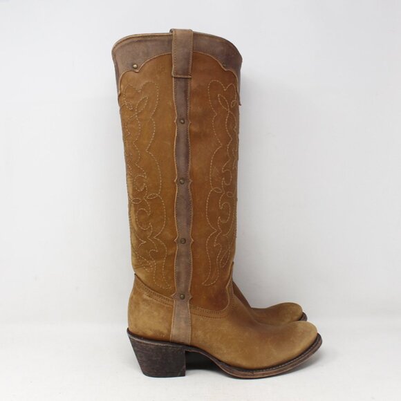 #4435VK Western Long Boots Size 8 - Picture 2 of 7